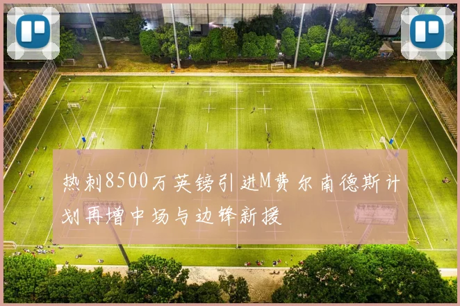 热刺8500万英镑引进M费尔南德斯计划再增中场与边锋新援